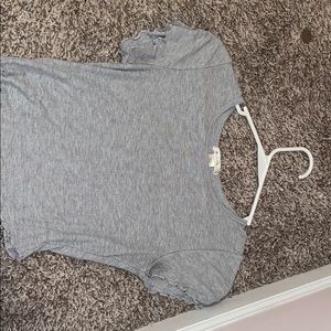 gray crop top